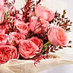 24 Coral Garden Roses Bouquet