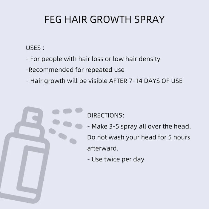 FEG™ Hair Spray – Hair Growth Solution 50ml