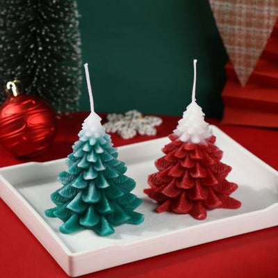 GOLDEN FLAMES CHRISTMAS TREE CANDLE